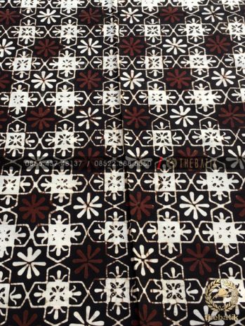 Kain Batik Klasik Jogja Motif Ceplokan Kembang Sogan