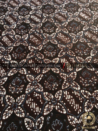 Kain Batik Tulis Jogja Motif Prabu Anom Hitam