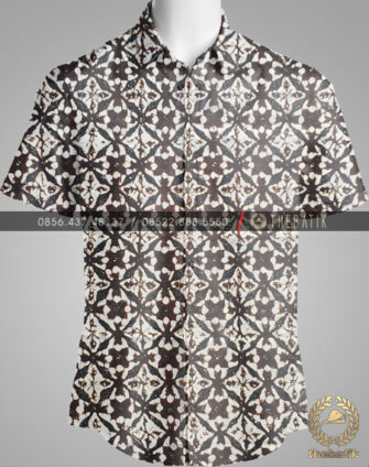 Model Baju Kemeja Seragam Batik Kantor / Keluarga Motif Klasik-6