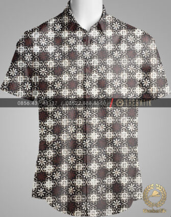 Model Baju Kemeja Seragam Batik Kantor / Sarimbit Keluarga Klasik-1
