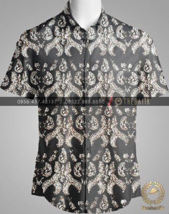 Model Baju Kemeja Seragam Batik Kantor / Sarimbit Keluarga Klasik-3