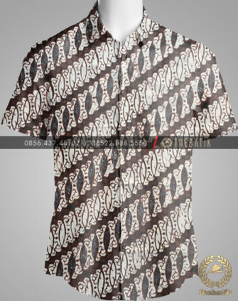 Model Baju Kemeja Seragam Batik Kantor / Sarimbit Keluarga Klasik-6