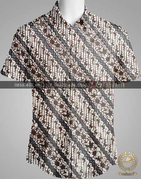 Model Baju Kemeja Seragam Batik Kantor / Sarimbit Keluarga Klasik-7