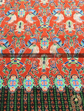 Kain Batik per Roll Meteran Motif Papua Orange