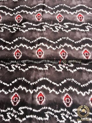 Kain Batik Semi Sutra Halus Premium Sasirangan Hitam