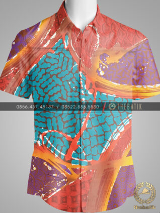 Kain Batik Gradasi Kontemporer Warna-Warni