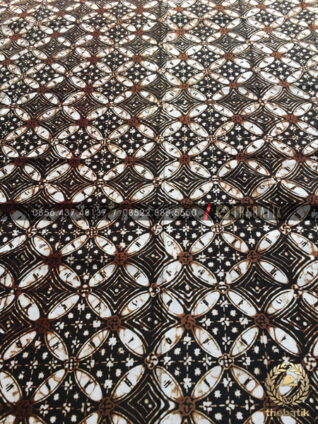 Kain Batik Sogan Klasik Kawung Remukan Jogja