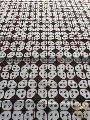 Kain Batik Lawasan Sogan Motif Kawung