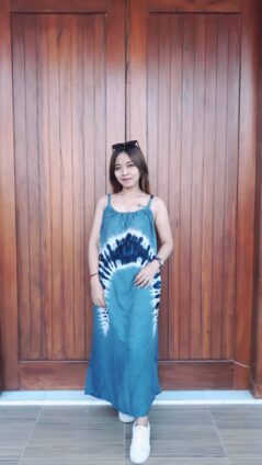 Daster Batik Jumputan Jumbo Tanpa Lengan