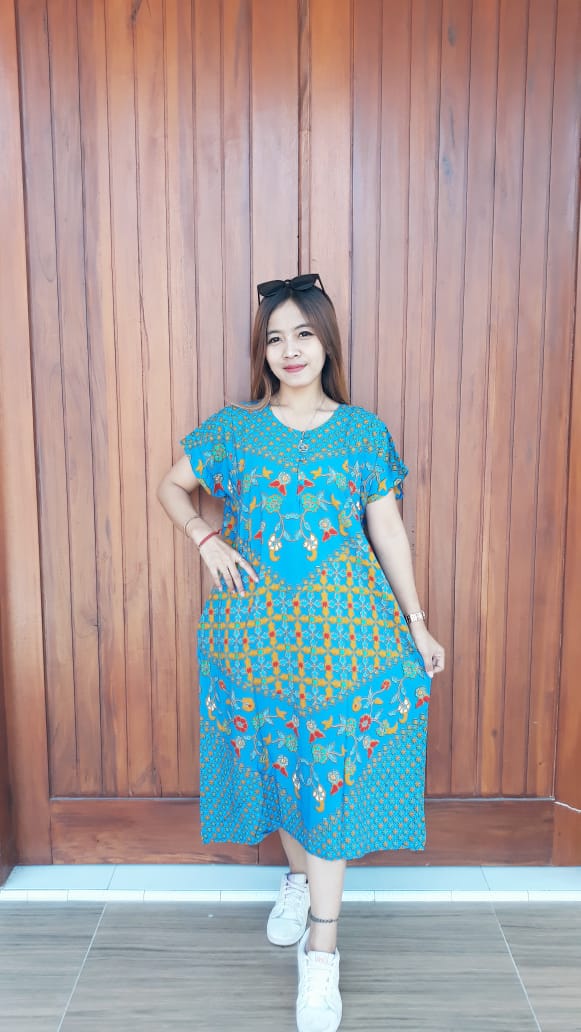 Daster Batik Lengan Pendek Ratu Busana