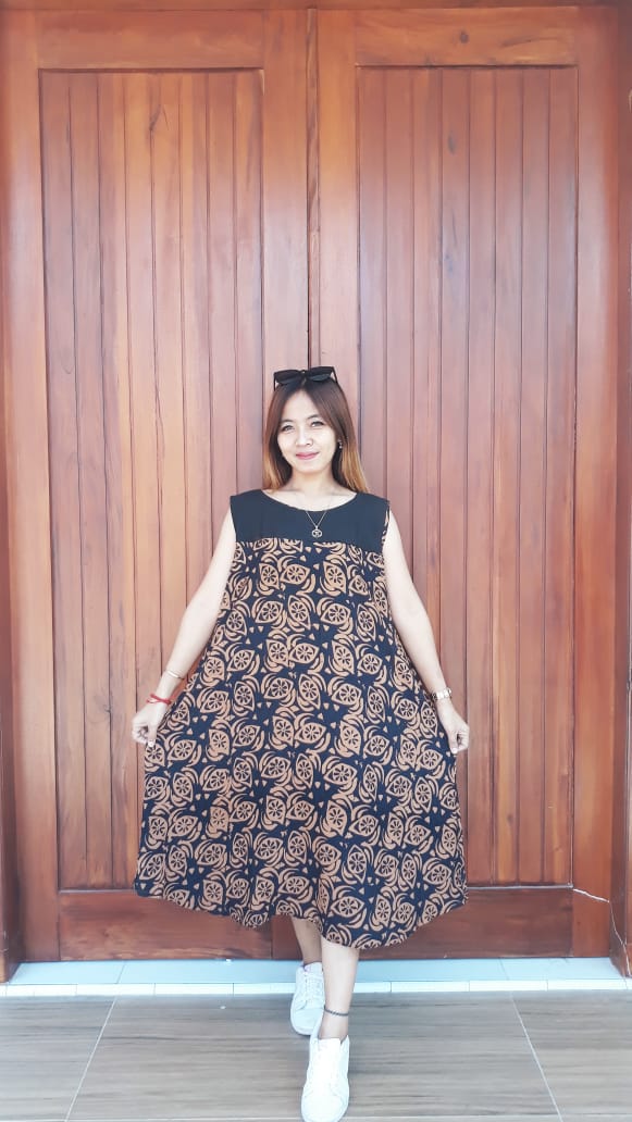 Daster Batik Payung Yukensi Tanpa Lengan