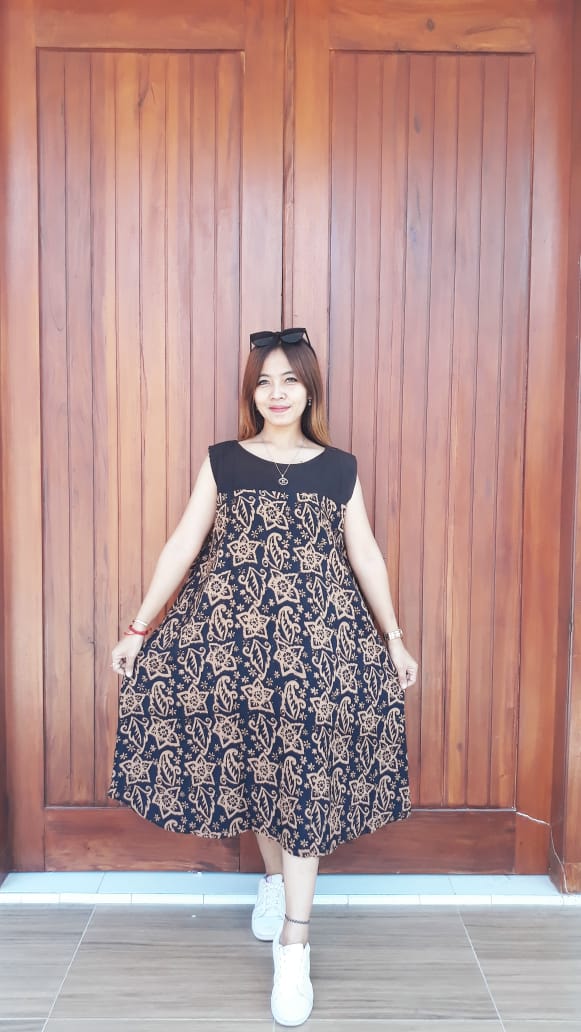 Daster Batik Payung Yukensi Tanpa Lengan
