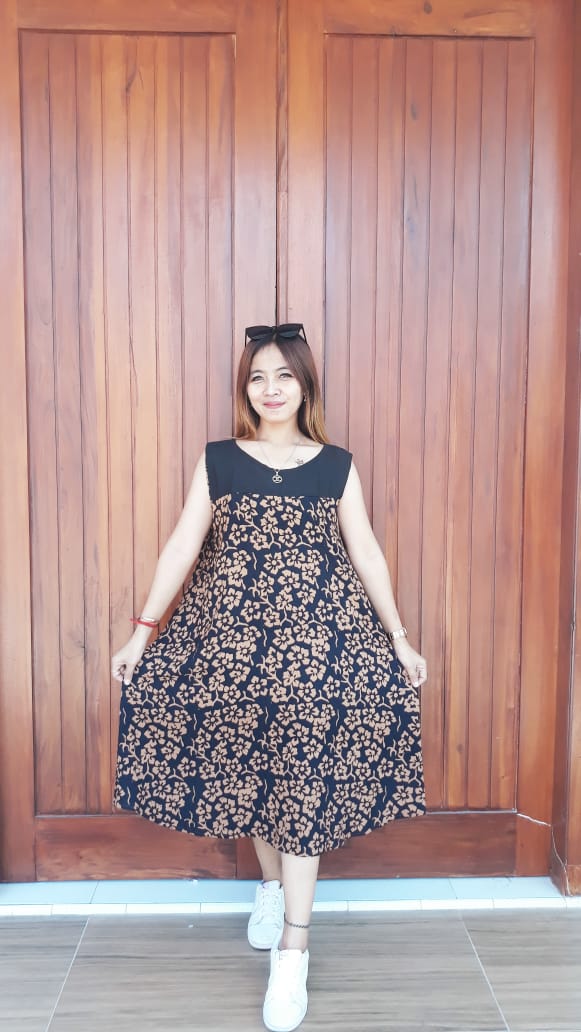 Daster Batik Payung Yukensi Tanpa Lengan