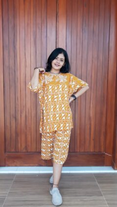 Daster Batik Setelan Kulot Celana Pendek