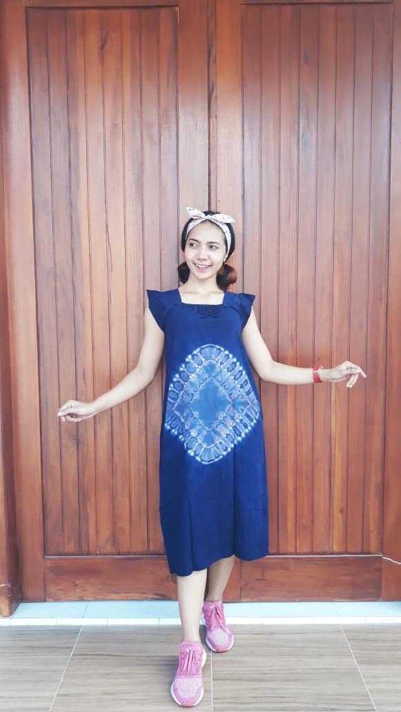 Daster Batik Shibori Yukensi Tanpa Lengan