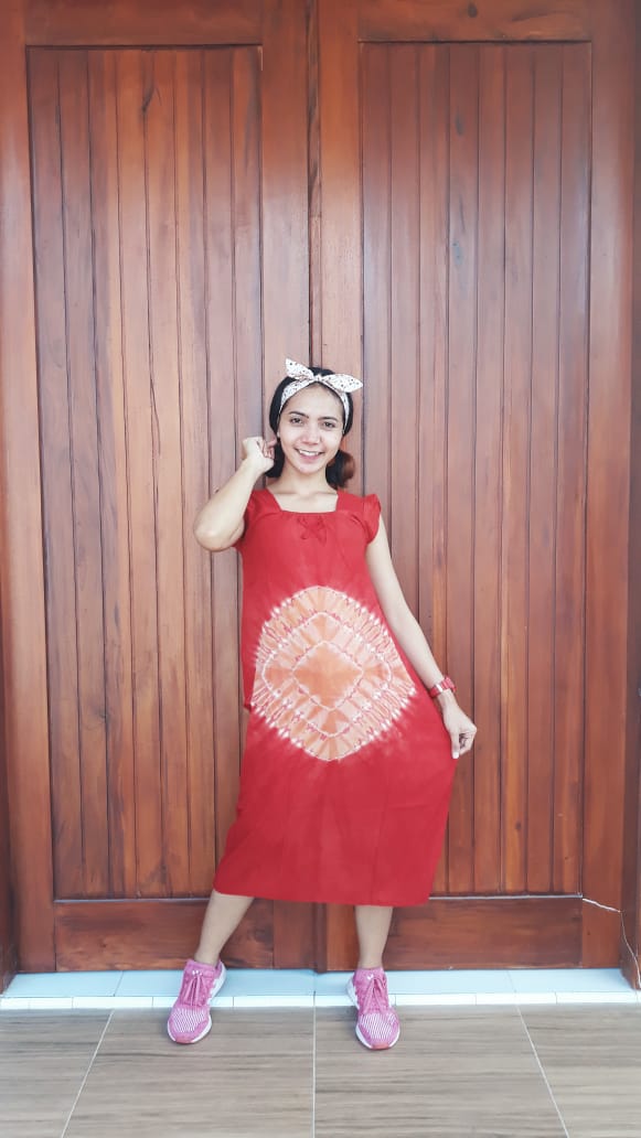 Daster Batik Shibori Yukensi Tanpa Lengan