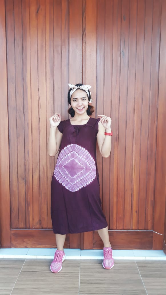 Daster Batik Shibori Yukensi Tanpa Lengan