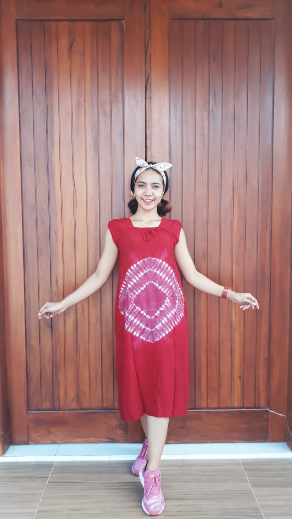 Daster Batik Shibori Yukensi Tanpa Lengan