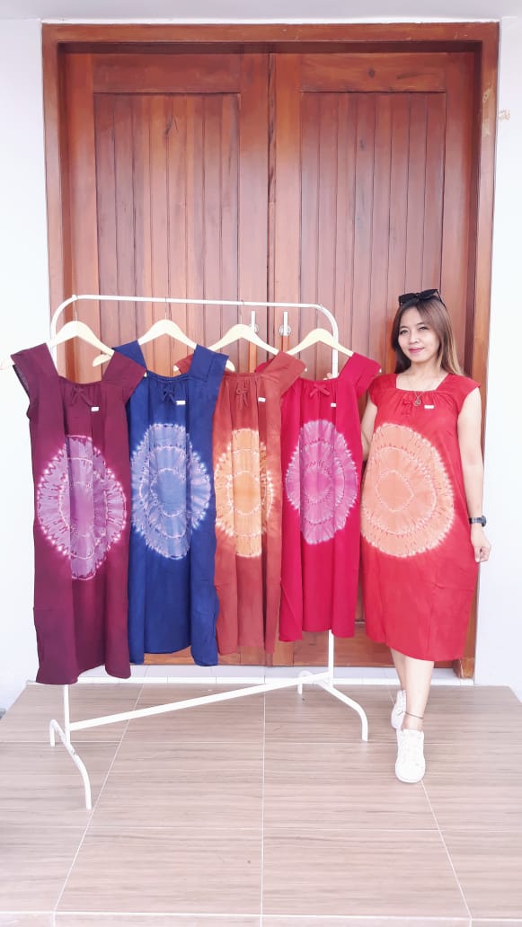 Daster Batik Shibori Yukensi Tanpa Lengan