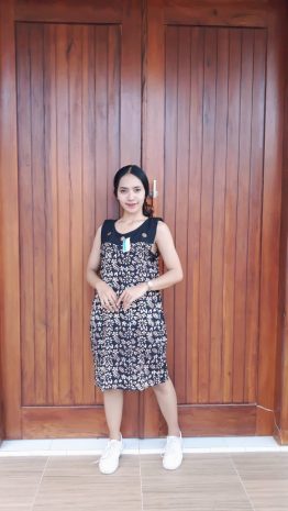 Daster Batik Yukensi Tanpa Lengan Santung