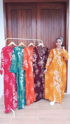 Long Dress Isabela Batik Lengan Panjang