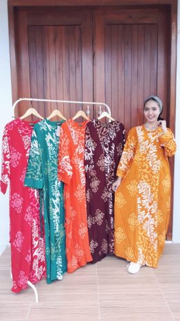 Long Dress Isabela Batik Lengan Panjang