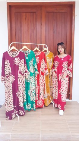 Long Dress Batik Nagita Jumbo Panjang