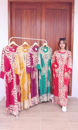Long Dress Nagita Jumbo Lengan Panjang
