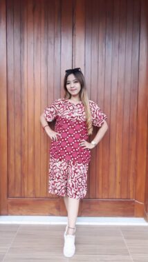 Baju Batik Setelan Celana Kulot Pendek