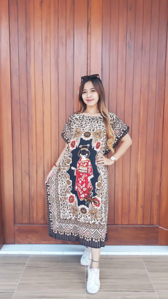Baju Daster Batik Oblong Lengan Pendek