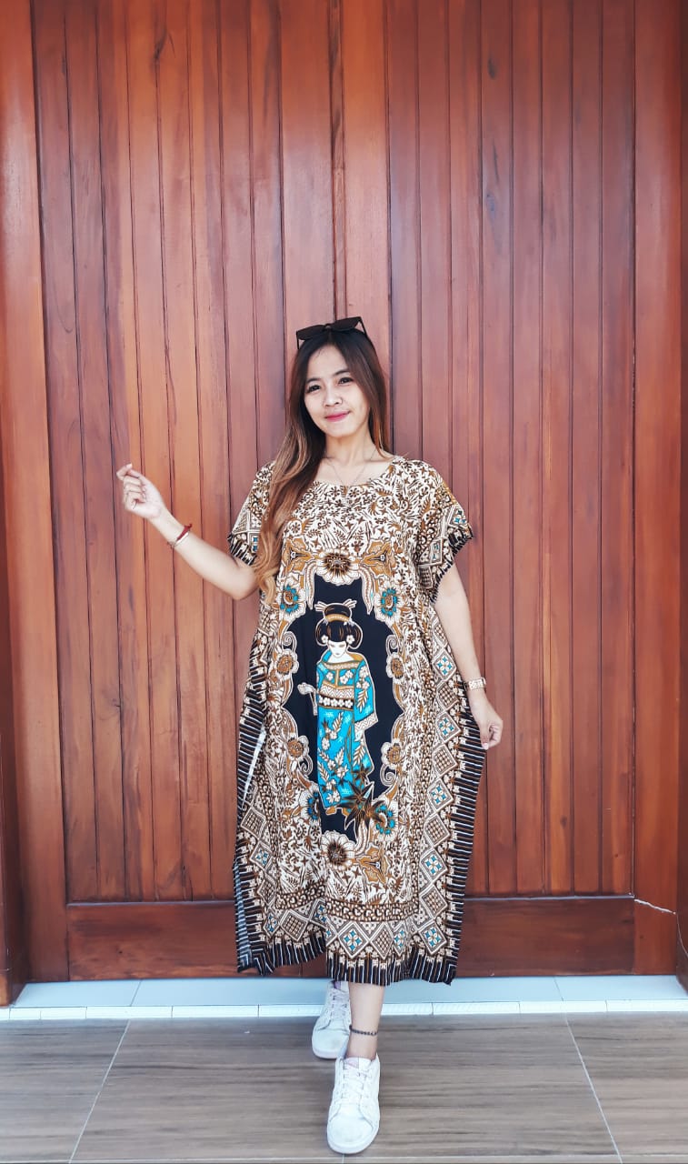 Baju Daster Batik Oblong Lengan Pendek