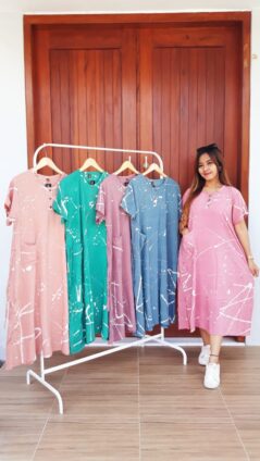 Baju Daster Batik Warna Pastel Kinta