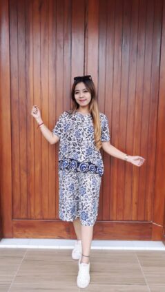 Baju Setelan Batik Kulot Celana Pendek