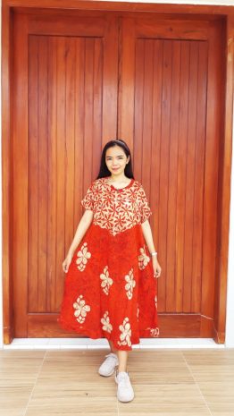Daster Batik Amplop Semi Payung Pendek