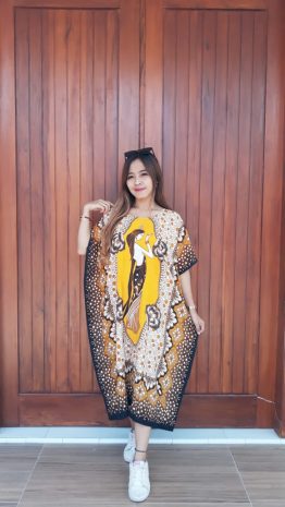Daster Batik Kelelawar Oblong Lengan Pendek