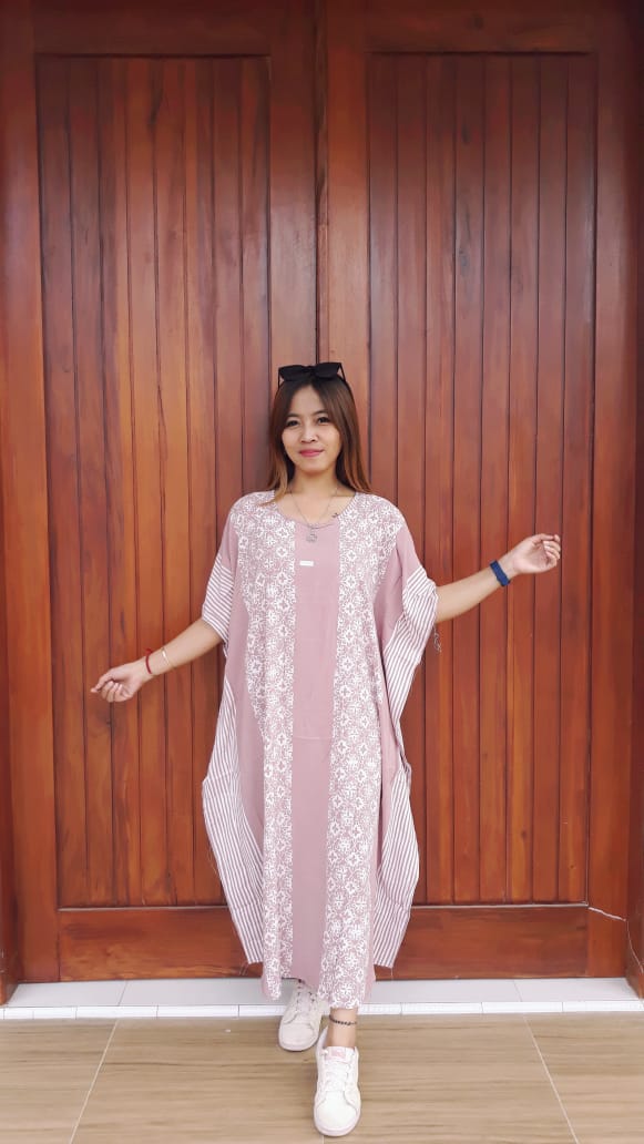 Daster Batik Kelelawar Pendek Santung Cantik
