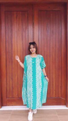 Daster Batik Kelelawar Pendek Santung Cantik