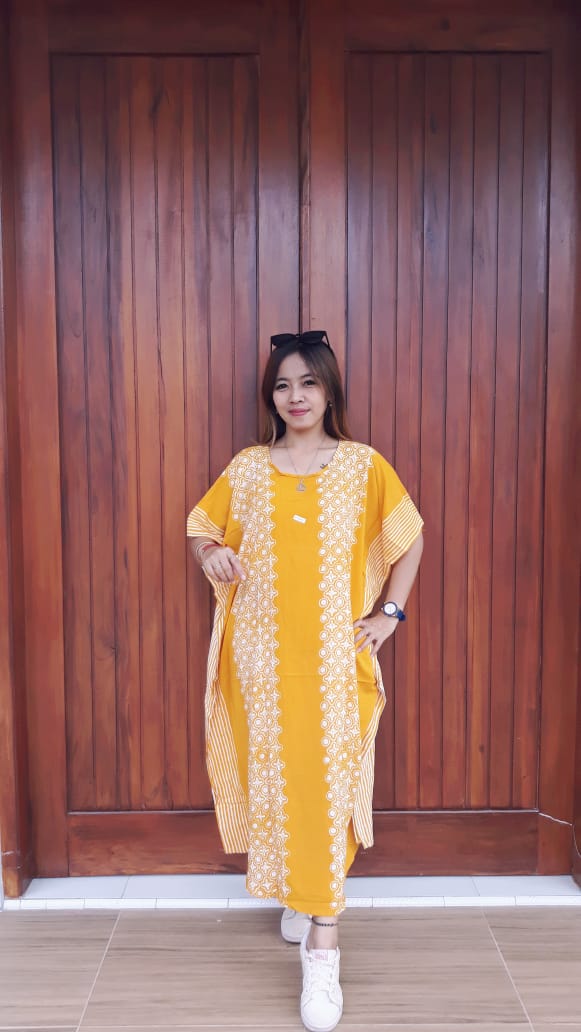 Daster Batik Kelelawar Pendek Santung Cantik