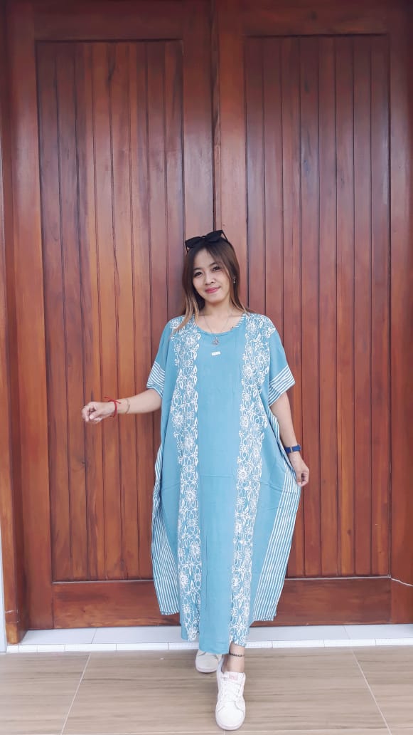 Daster Batik Kelelawar Pendek Santung Cantik