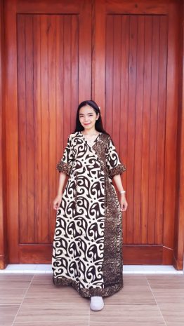 Daster Batik Kimono Standar Lengan 3/4