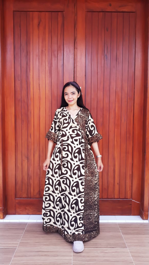  Jual  Daster  Batik  Kimono  Standar Lengan 3 4 THEBATIK CO ID