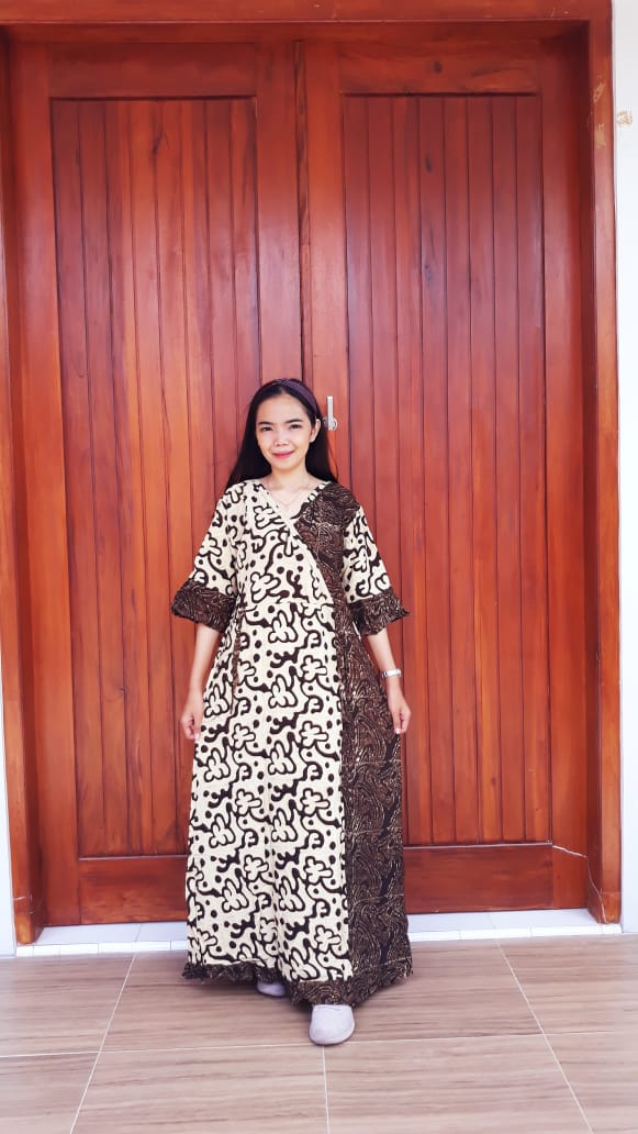 Daster Batik Kimono Standar Lengan 3/4