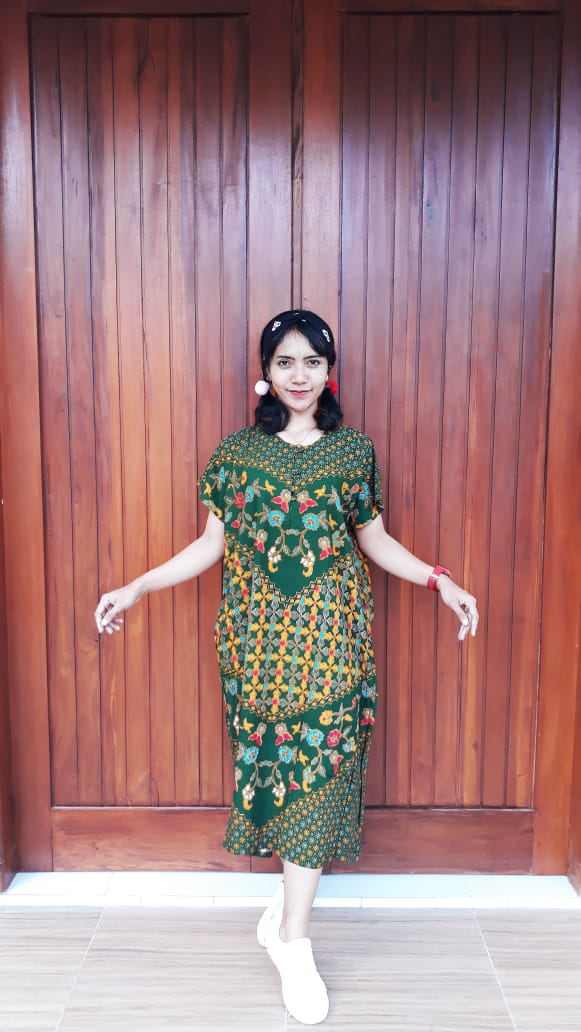 Daster Batik Lengan Pendek Ratu Busana