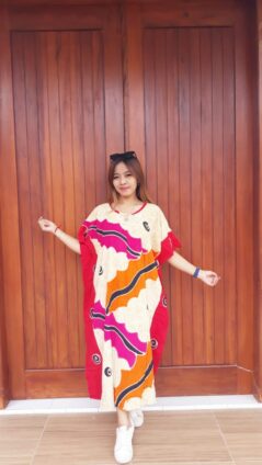 Daster Batik Lowo Pendek Santung Warna