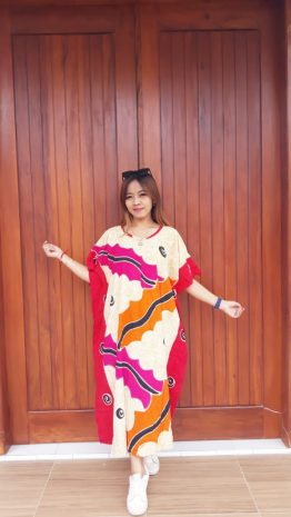 Daster Batik Lowo Pendek Santung Warna