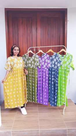 Daster Batik Panjang Chibi Jumbo Warna
