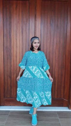 Daster Batik Panjang Susun Canda Pastel
