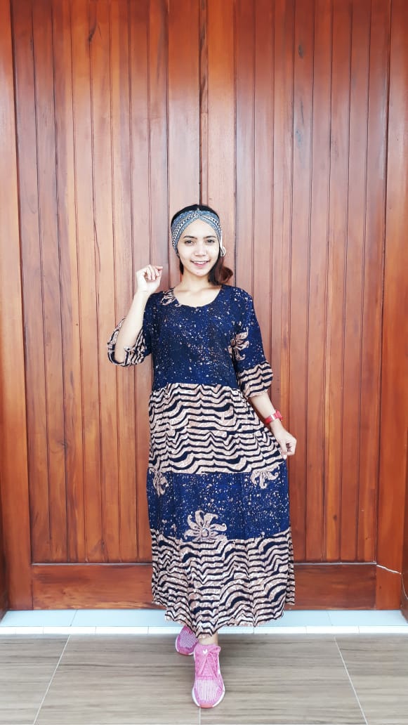 Daster Batik Panjang Susun Canda Warna