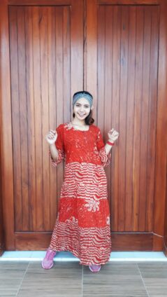 Daster Batik Panjang Susun Canda Warna