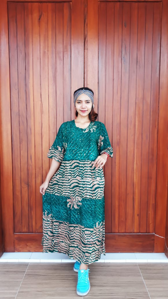 Daster Batik Panjang Susun Canda Warna